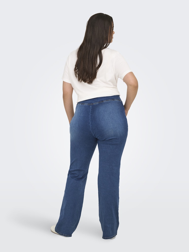Flared tregging Jeans Carroyal Flared Medium Blue Denim LM34