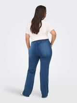 Flared tregging Jeans Carroyal Flared Medium Blue Denim LM34