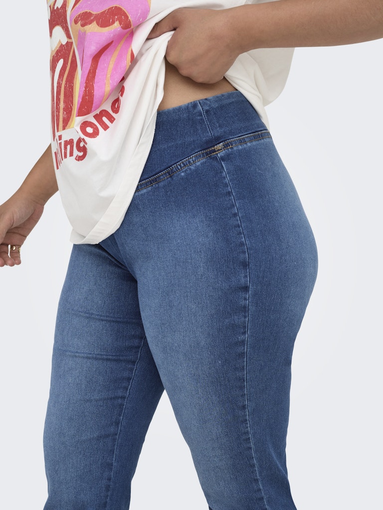 Flared tregging Jeans Carroyal Flared Medium Blue Denim LM34