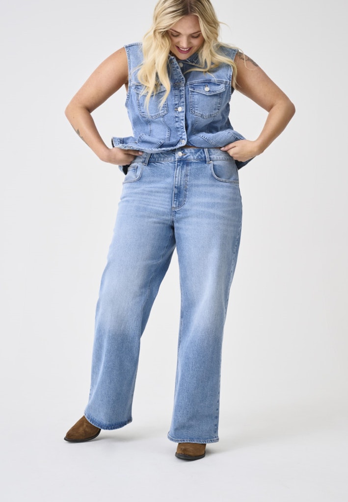 Jeans Carjuicy HW wide leg (REA365) Medium Blue denim LM34