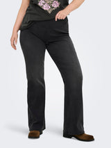 Flared tregging Jeans Carroyal Flared Black washed LM34