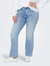 Flared Jeans Carwilly HW (TAI467) Light Blue Denim LM 32