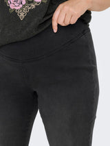 Flared tregging Jeans Carroyal Flared Black washed LM34