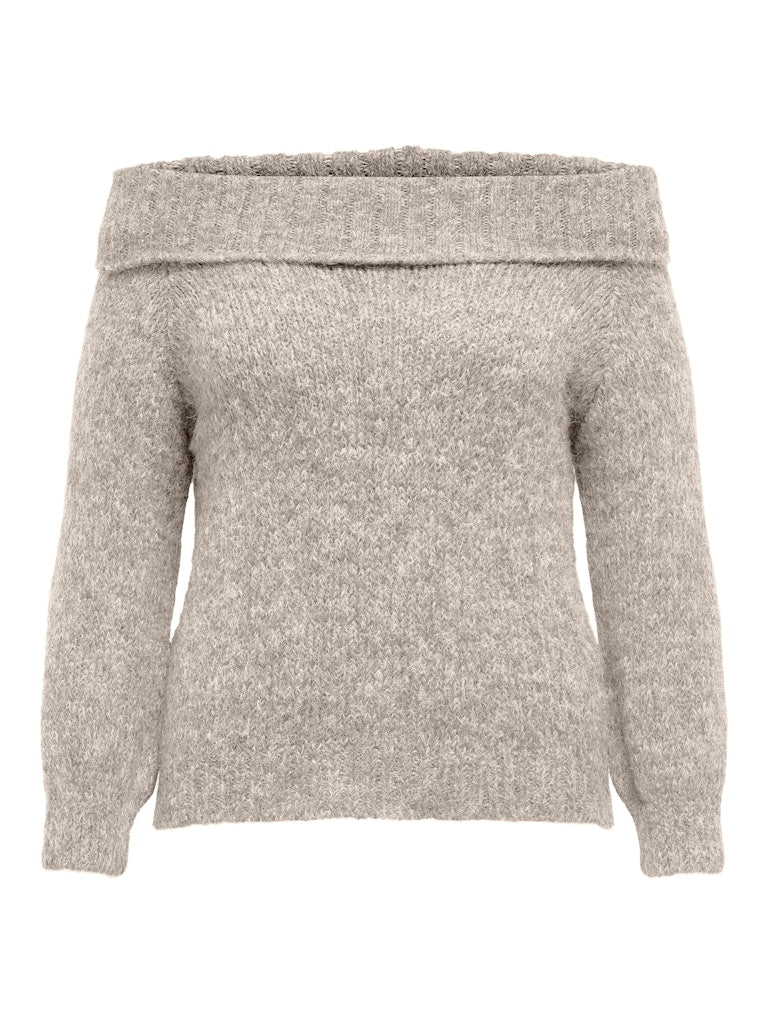 Off Shoulder Trui Carmarie Pumice stone melange