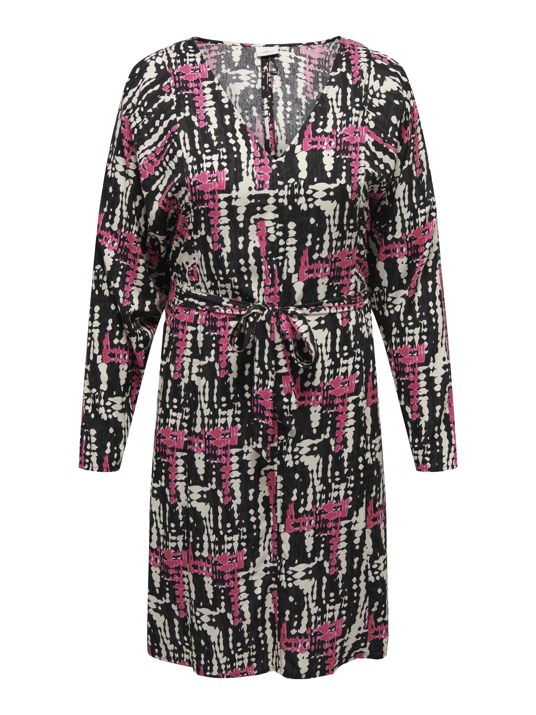 Jurk Carmargot Black/Fuchsia streetdot t/m 54