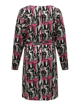 Jurk Carmargot Black/Fuchsia streetdot t/m 54