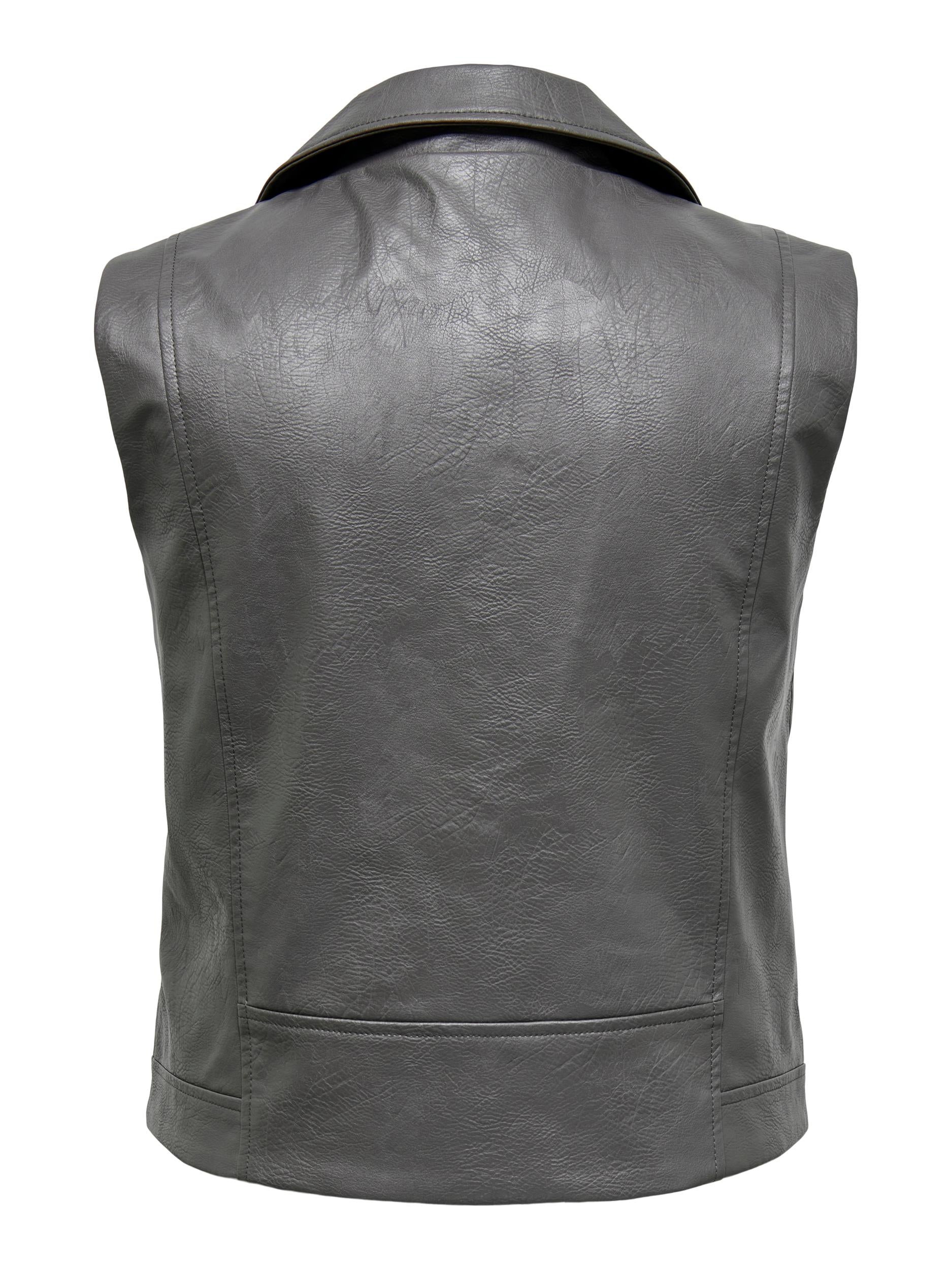 Gilet Carvera leather Look Thunderstorm t/m 54