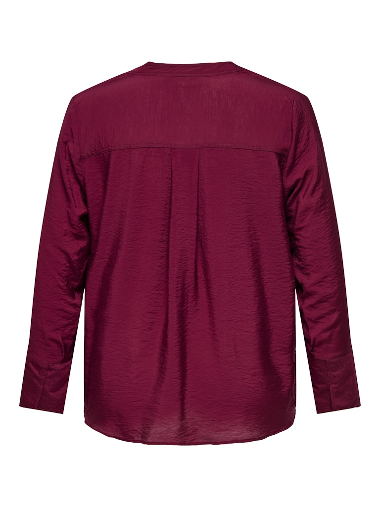 Shirt/Blouse Caranjana V-neck effen Cabaret