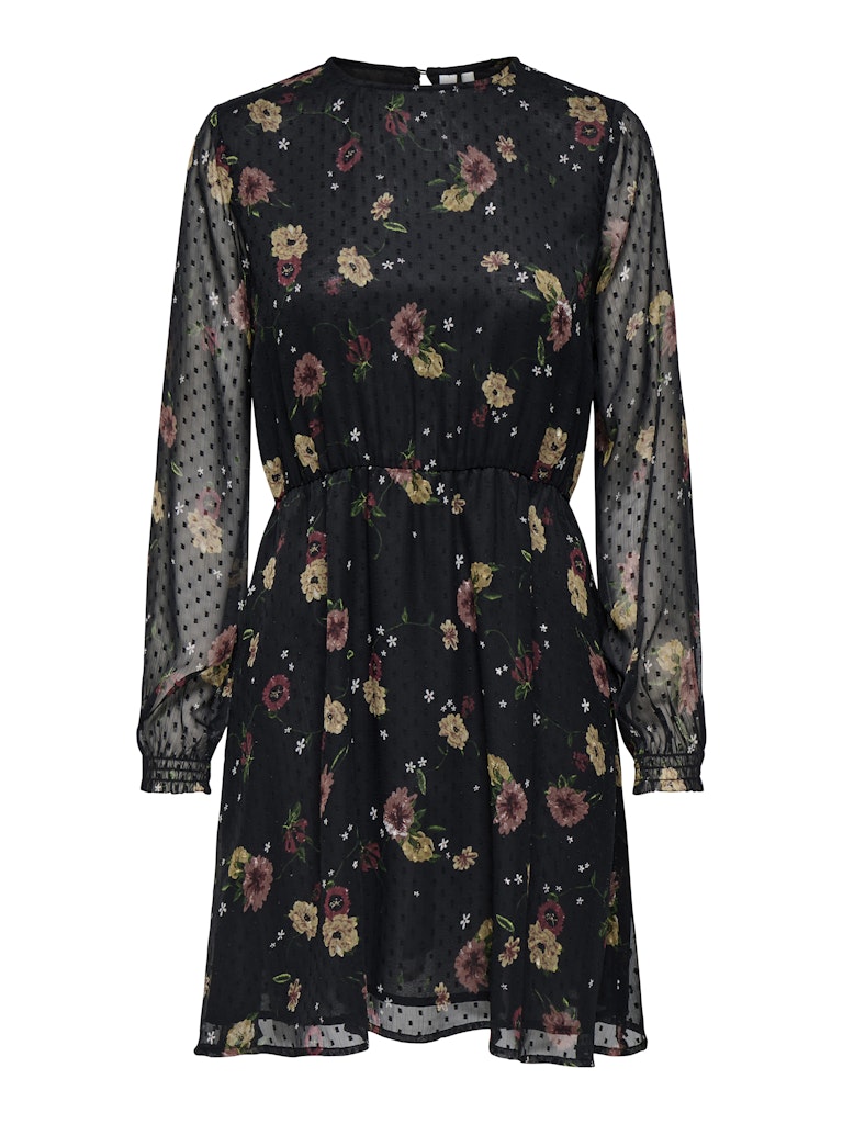 Jurk Careliza Black/Flower