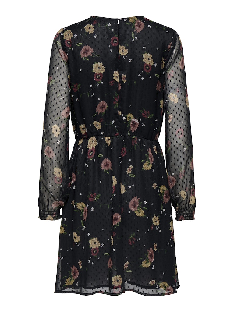 Jurk Careliza Black/Flower