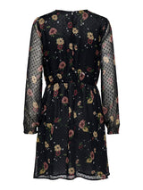 Jurk Careliza Black/Flower