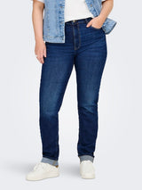 Jeans Carchristine HW fold up slim Dark blue