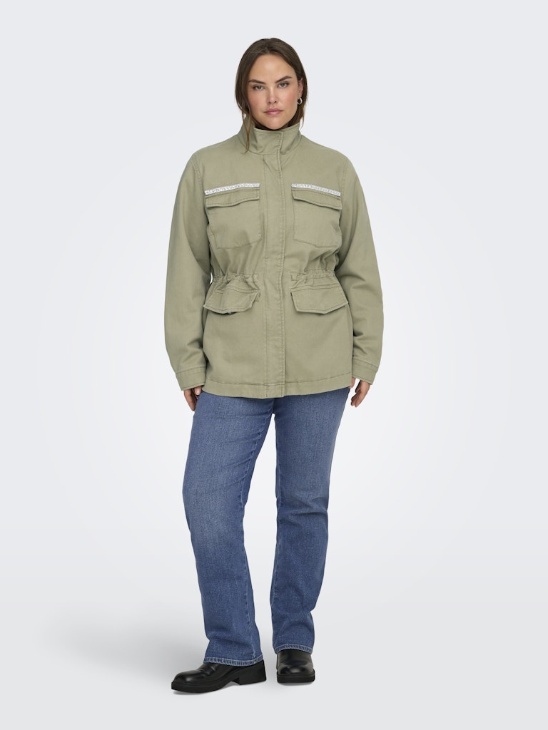 Jeans jasje Carelena Silver sage
