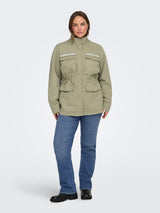 Jeans jasje Carelena Silver sage