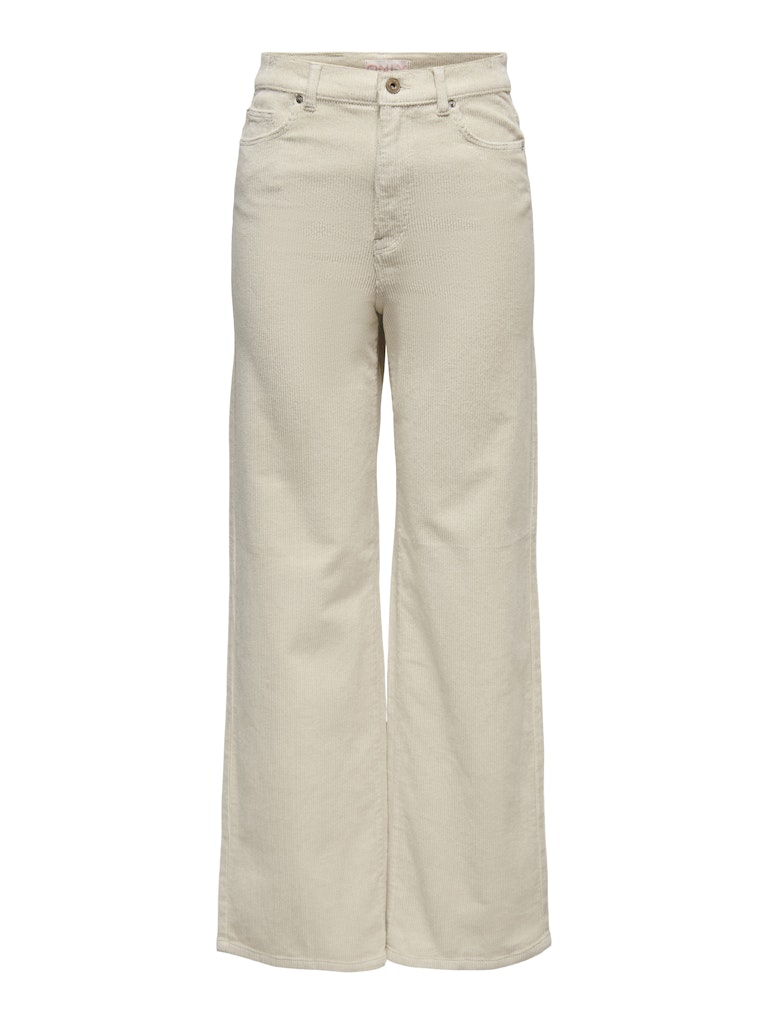 Rib Broek Carhope HW wide Oatmeal