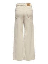 Rib Broek Carhope HW wide Oatmeal