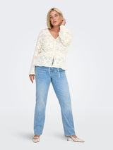 Vest Carisabella Cardigan Cloud Dancer