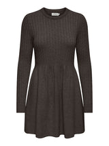Jurk Carfia Dark Grey Melange LS Cable