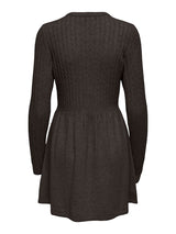 Jurk Carfia Dark Grey Melange LS Cable