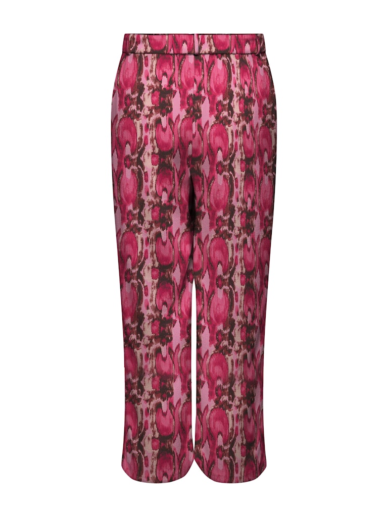 Straight Broek Carshilla Print Splash Rose Rosebloom