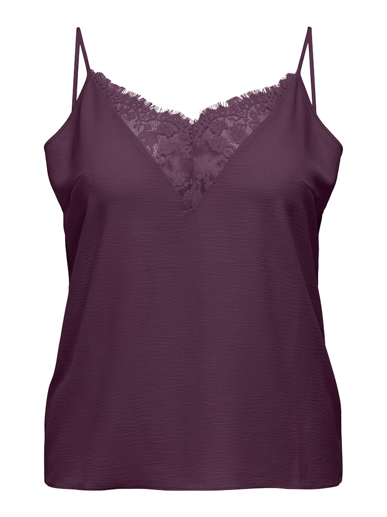 Singlet top Carmetta Lace Mauve Wine