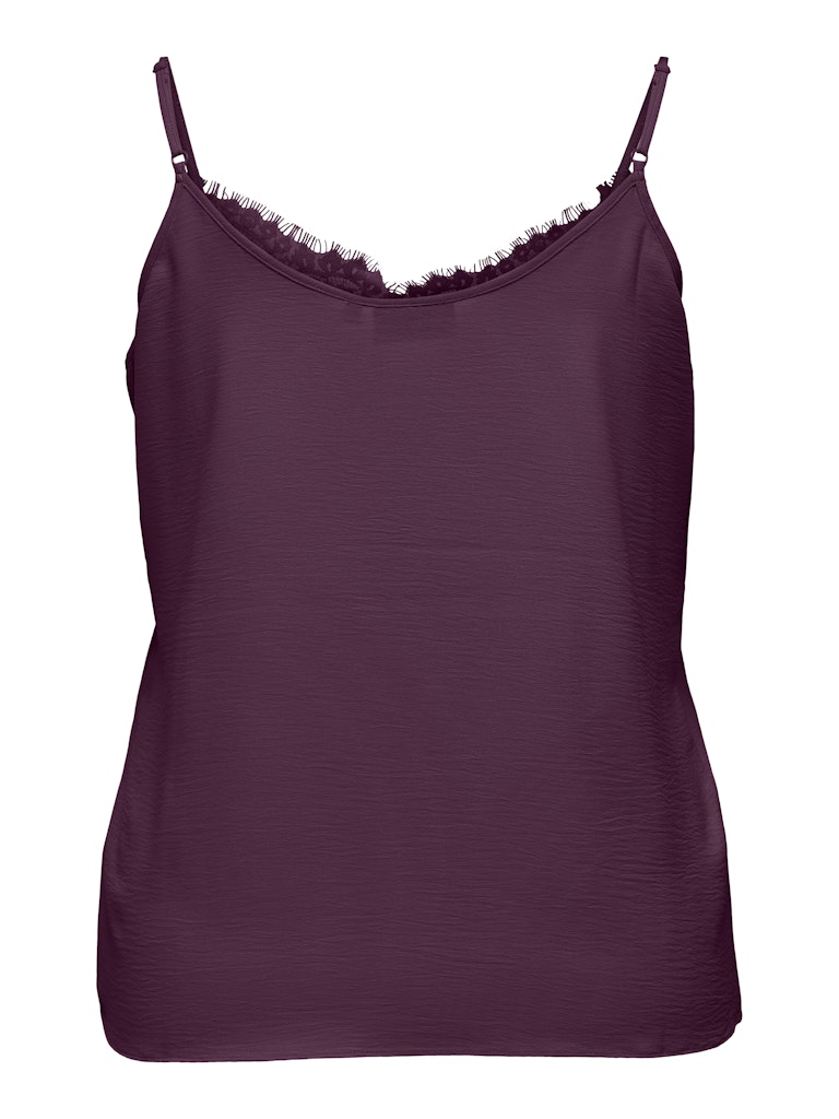 Singlet top Carmetta Lace Mauve Wine