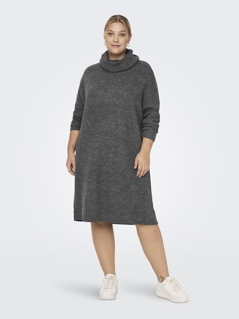 Cowneck Dress Carjana Dark Grey Melange