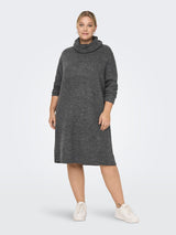 Cowneck Dress Carjana Dark Grey Melange