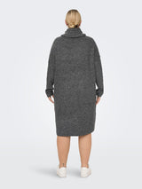 Cowneck Dress Carjana Dark Grey Melange