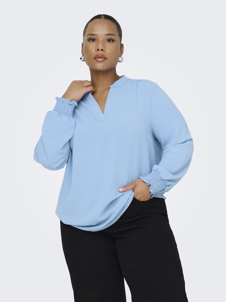 Blouse Lange Mouw Carmetta  V-neck Provence