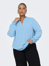 Blouse Lange Mouw Carmetta  V-neck Provence