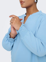 Blouse Lange Mouw Carmetta  V-neck Provence