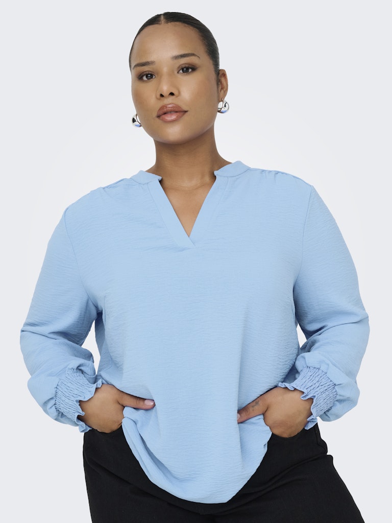 Blouse Lange Mouw Carmetta  V-neck Provence