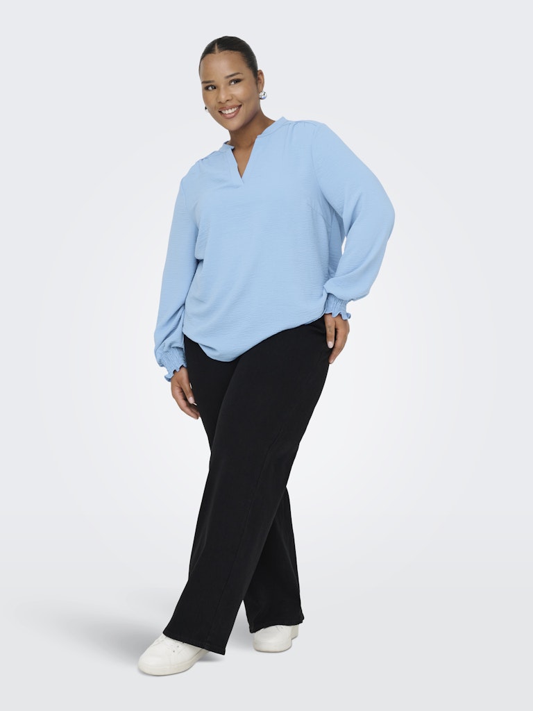 Blouse Lange Mouw Carmetta  V-neck Provence