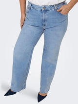 Wide Jeans Carwilly HW (TAI 006) Light blue denim LM32
