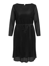 Jurk Boatneck Carforest effen Zwart