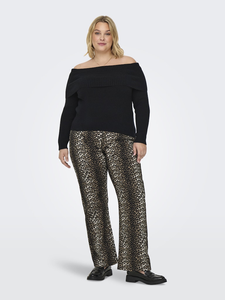 Broek Carmadison HW Wide Leopard