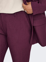 Broek Carhattie HW Mauve Wine Melange