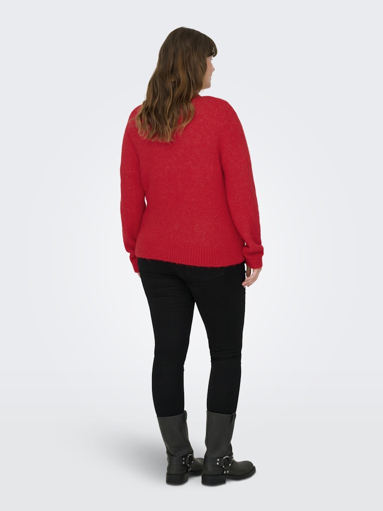 Vest Carmaggie Cardi Knit Salsa/Melange