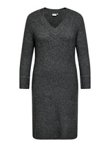 Jurk Trui Carelsie Dark grey melange/silver studs