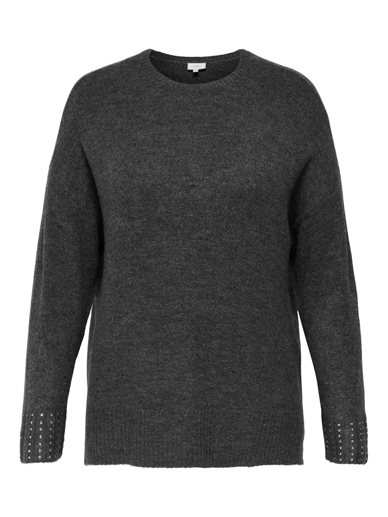 Trui Carohio Dark grey melange/Bling