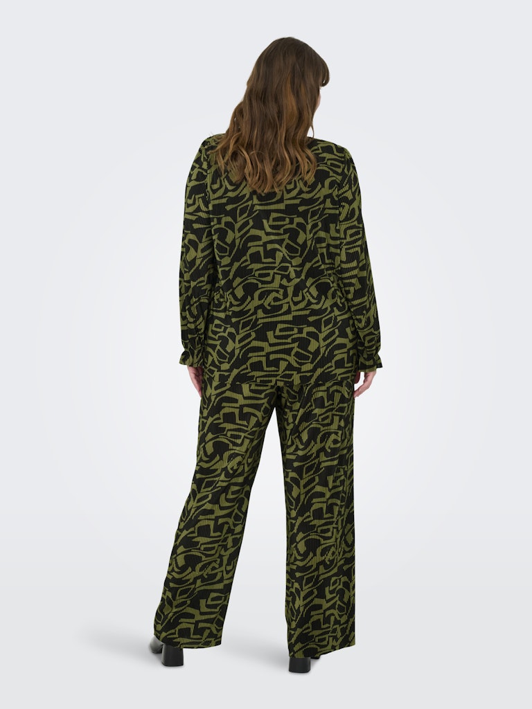 Blouse Carmika V-neck Peat moss