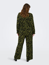 Blouse Carmika V-neck Peat moss