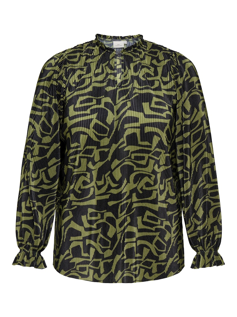 Blouse Carmika V-neck Peat moss