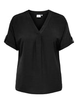 Shirt Carmetta 2/4 mouw Zwart