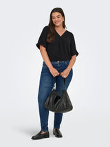 Shirt Carmetta 2/4 mouw Zwart