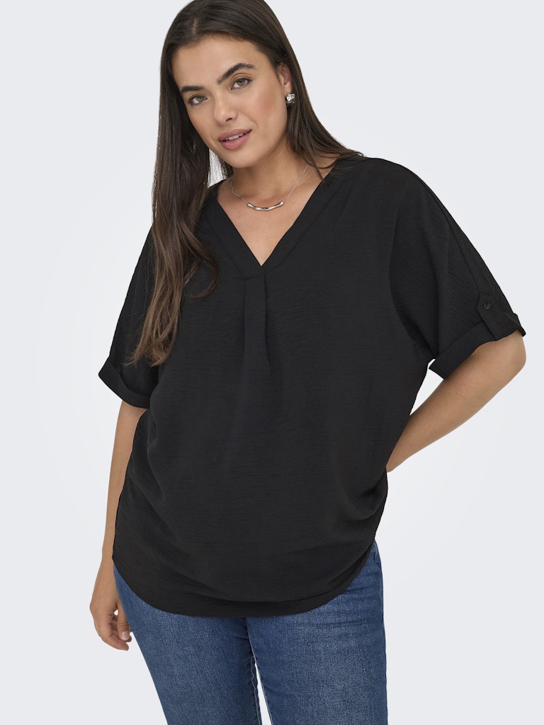 Shirt Carmetta 2/4 mouw Zwart