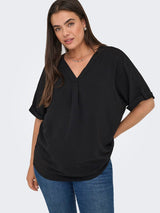 Shirt Carmetta 2/4 mouw Zwart
