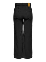 Rib Broek Carhope HW wide Black