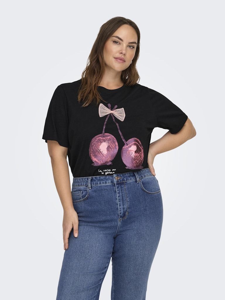 Shirt CarKita Black/Cherry Bow